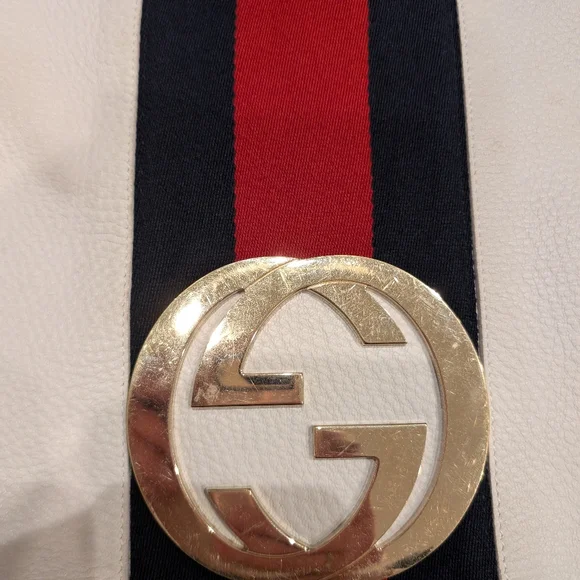 Gucci Sherry Vintage White Leather Hobo Bag - Picture 4 of 13